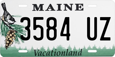 ME license plate 3584UZ