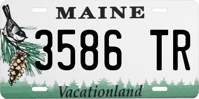 ME license plate 3586TR