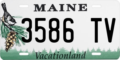 ME license plate 3586TV