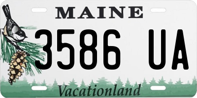 ME license plate 3586UA