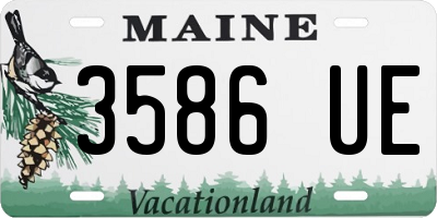 ME license plate 3586UE