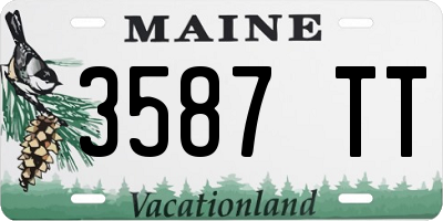 ME license plate 3587TT
