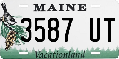 ME license plate 3587UT