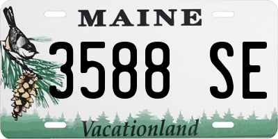 ME license plate 3588SE