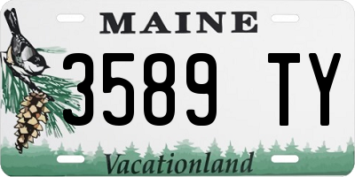 ME license plate 3589TY