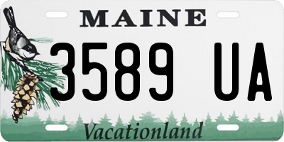 ME license plate 3589UA