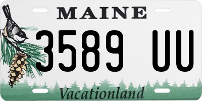 ME license plate 3589UU