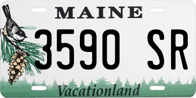 ME license plate 3590SR