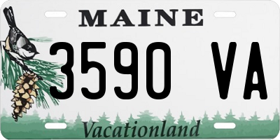 ME license plate 3590VA