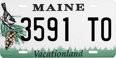 ME license plate 3591TO