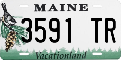 ME license plate 3591TR