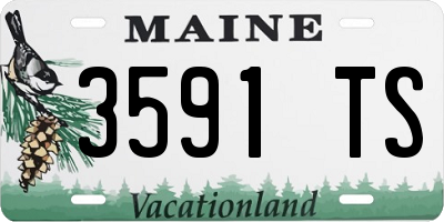 ME license plate 3591TS