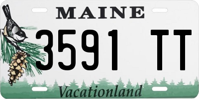 ME license plate 3591TT