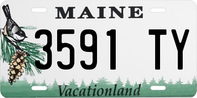 ME license plate 3591TY