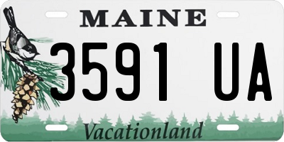 ME license plate 3591UA