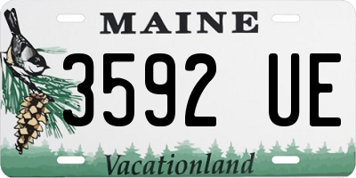 ME license plate 3592UE