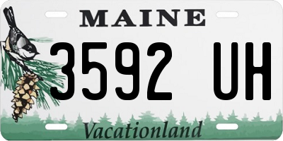 ME license plate 3592UH