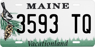 ME license plate 3593TQ