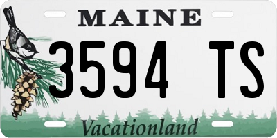ME license plate 3594TS