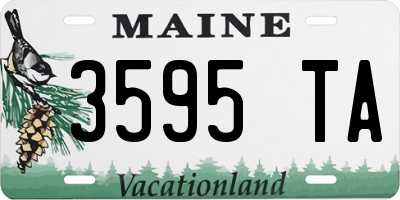 ME license plate 3595TA