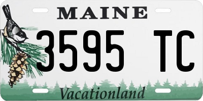 ME license plate 3595TC