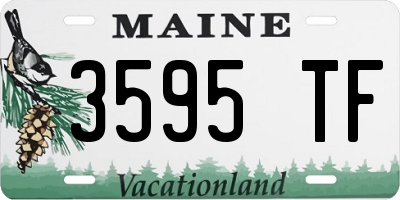 ME license plate 3595TF