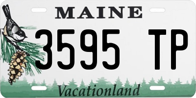 ME license plate 3595TP