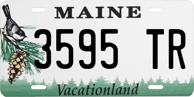 ME license plate 3595TR