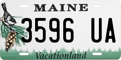 ME license plate 3596UA