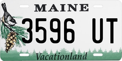 ME license plate 3596UT