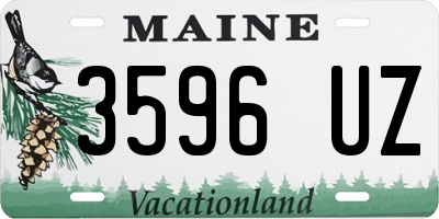 ME license plate 3596UZ