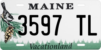 ME license plate 3597TL