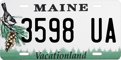 ME license plate 3598UA