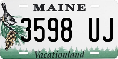 ME license plate 3598UJ