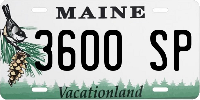 ME license plate 3600SP