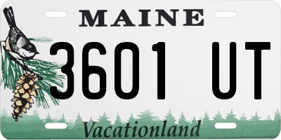ME license plate 3601UT