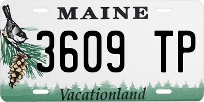 ME license plate 3609TP
