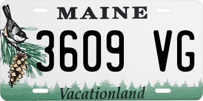 ME license plate 3609VG