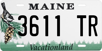 ME license plate 3611TR