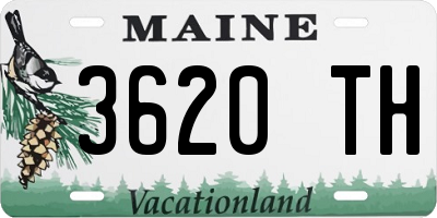 ME license plate 3620TH