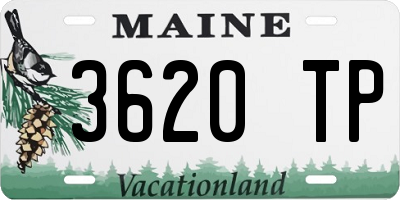ME license plate 3620TP