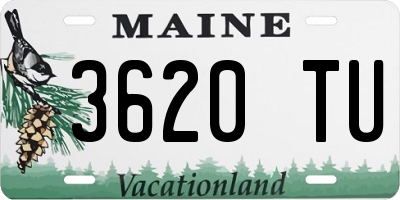 ME license plate 3620TU
