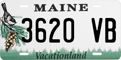 ME license plate 3620VB