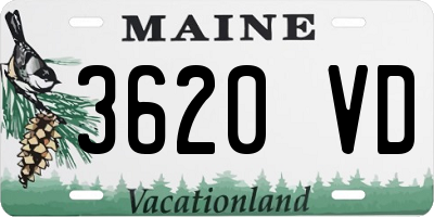 ME license plate 3620VD