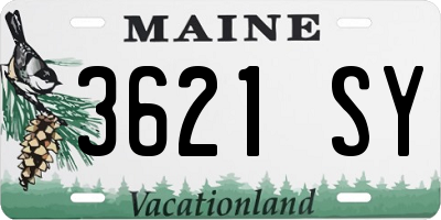 ME license plate 3621SY