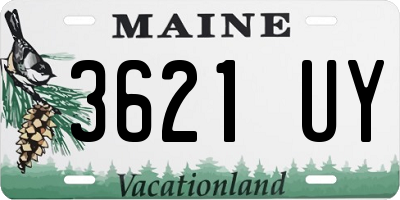 ME license plate 3621UY