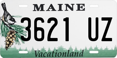 ME license plate 3621UZ