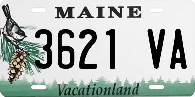 ME license plate 3621VA