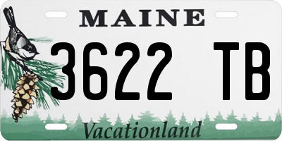 ME license plate 3622TB