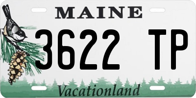 ME license plate 3622TP